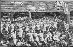 Eric's men board the Long Serpent.